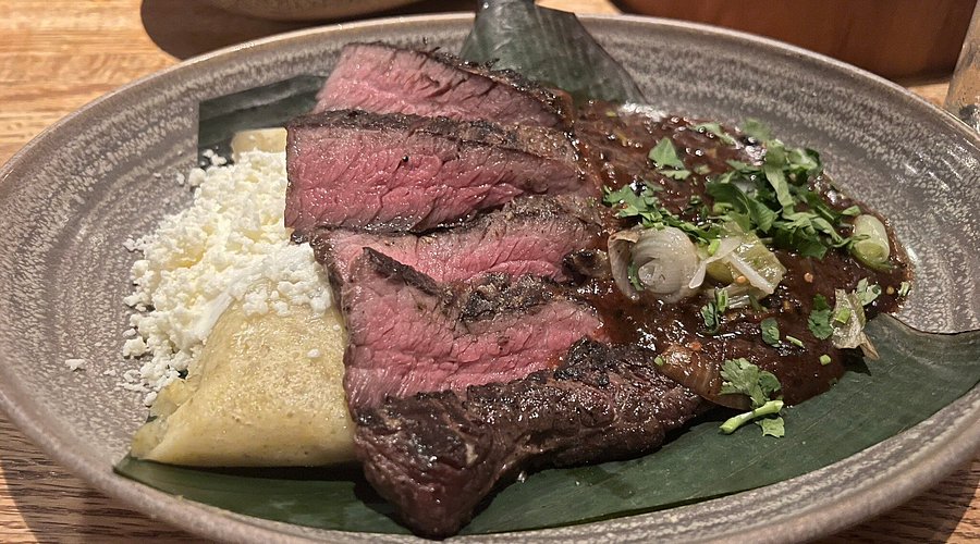 Frontera Grill Mexican Restaurant signature dishes Carne Asada a la OaxaqueñaCochinita PibilDuck in Mole Coloradito﻿﻿